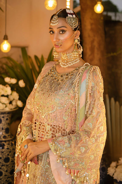 Raeesa Premium | Wajadan Wedding Formals | WD-6 Powder Peach -  Raeesa Premium Bridal - Original Designer Dress - House of Maryam