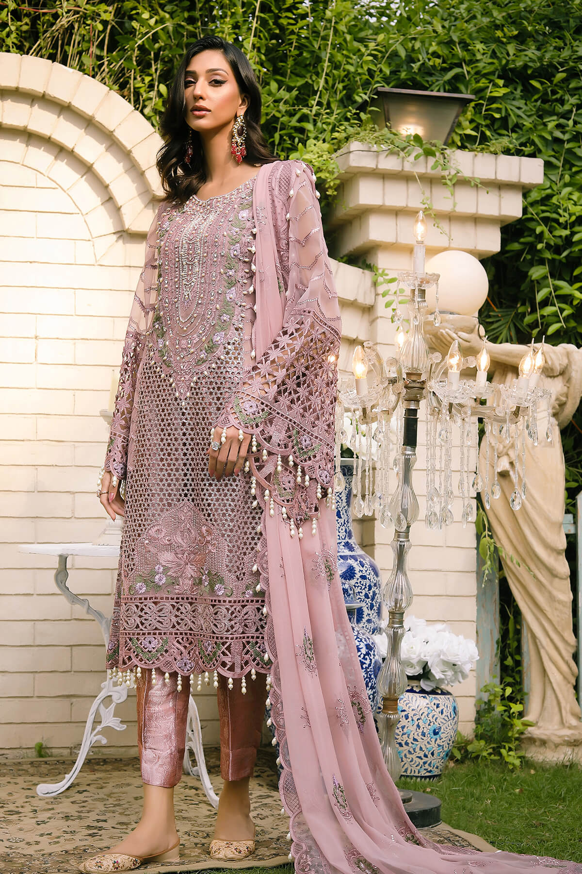 Raeesa Premium | Wajadan Wedding Formals | WD-7 Opera Mauve by Designer Raeesa Premium - House of Maryam - Pakistani Designer Ethnic Wear in {{ shop.shopifyCountryName }}