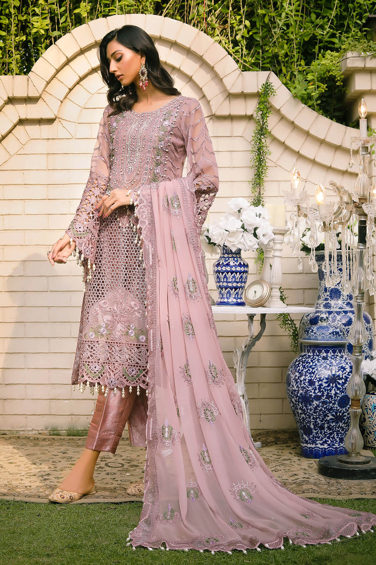 Raeesa Premium | Wajadan Wedding Formals | WD-7 Opera Mauve by Designer Raeesa Premium - House of Maryam - Pakistani Designer Ethnic Wear in {{ shop.shopifyCountryName }}