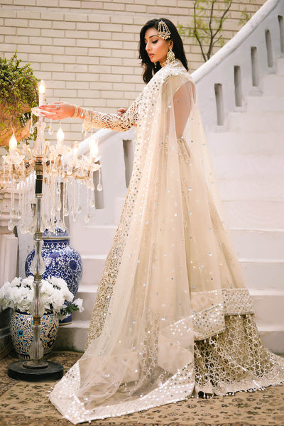 Raeesa Premium | Wajadan Wedding Formals |  WD-1 Pearl White -  Raeesa Premium Bridal - Original Designer Dress - House of Maryam