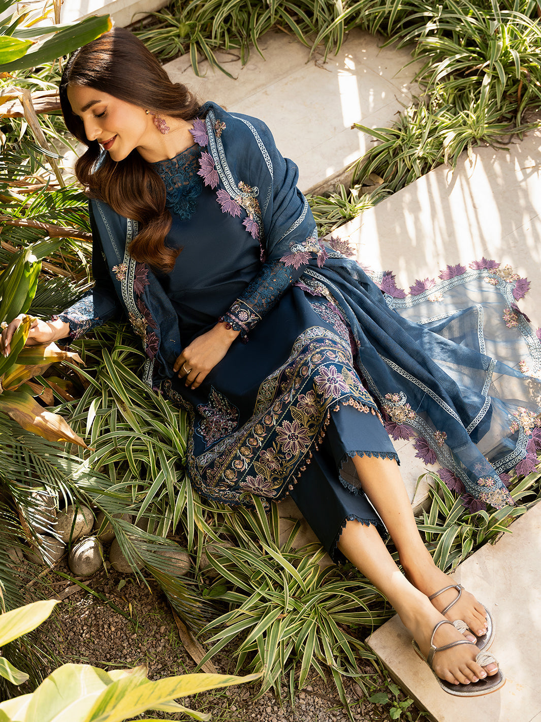 Izel | Mahveen Festive Lawn 25 | RAISA -  Izel Ladies Clothes - Original Designer Dress - House of Maryam