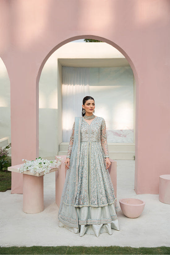 Raja Salahuddin | Love in Bloom | Blue Bell -  Raja Salahuddin Formal - Original Designer Dress - House of Maryam