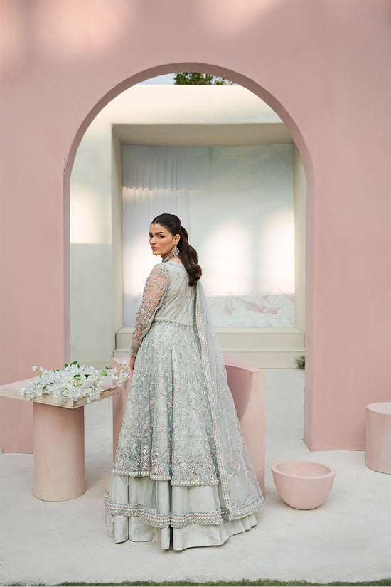 Raja Salahuddin | Love in Bloom | Blue Bell by Designer Raja Salahuddin - House of Maryam - Pakistani Designer Ethnic Wear in {{ shop.shopifyCountryName }}