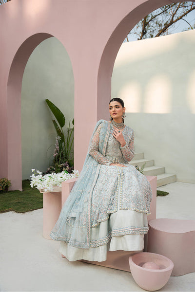 Raja Salahuddin | Love in Bloom | Blue Bell -  Raja Salahuddin Formal - Original Designer Dress - House of Maryam