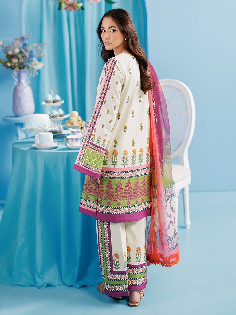 Rajbari | Amal Summer Prints Exclusive | Amal Summer Prints - 04-Brand:Rajbari-Type:Ladies Clothes-White-Lawn-House of Maryam- Buy in UK, USA