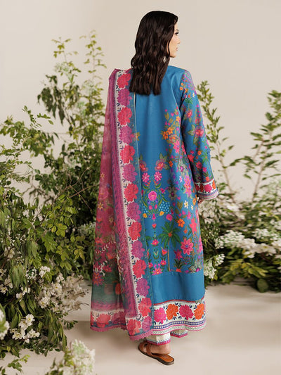 Rajbari | Amal Summer Prints Exclusive | Amal Summer Prints - 05-Brand:Rajbari-Type:Ladies Clothes-Blue-Lawn-House of Maryam- Buy in UK, USA