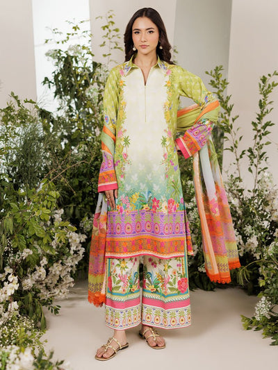 Rajbari | Amal Summer Prints Exclusive | Amal Summer Prints - 07-Brand:Rajbari-Type:Ladies Clothes-Ivory-Lawn-House of Maryam- Buy in UK, USA