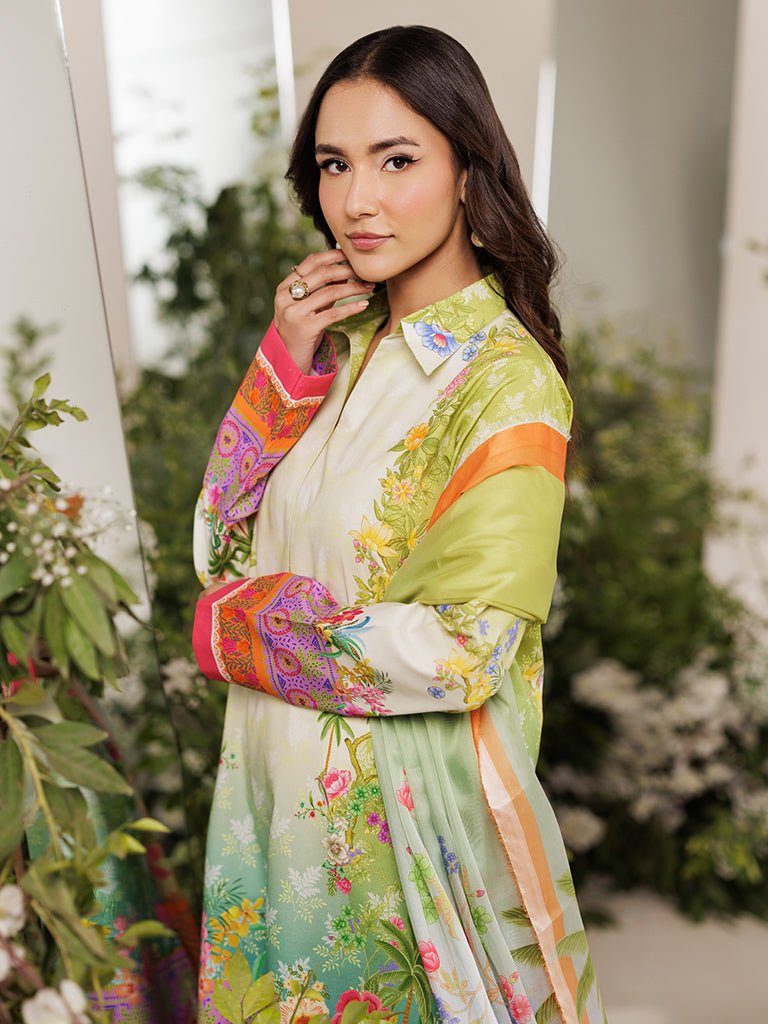 Rajbari | Amal Summer Prints Exclusive | Amal Summer Prints - 07-Brand:Rajbari-Type:Ladies Clothes-Ivory-Lawn-House of Maryam- Buy in UK, USA