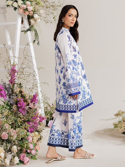 Rajbari | Amal Summer Prints Exclusive | Amal Summer Prints - 12-Brand:Rajbari-Type:Ladies Clothes-White-Lawn-House of Maryam- Buy in UK, USA