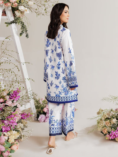 Rajbari | Amal Summer Prints Exclusive | Amal Summer Prints - 12-Brand:Rajbari-Type:Ladies Clothes-White-Lawn-House of Maryam- Buy in UK, USA