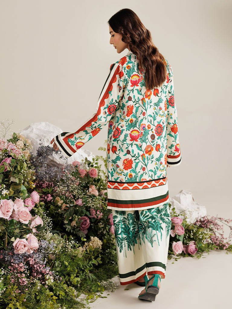 Rajbari | Amal Summer Prints Exclusive | Amal Summer Prints - 13-Brand:Rajbari-Type:Ladies Clothes-Ivory-Lawn-House of Maryam- Buy in UK, USA