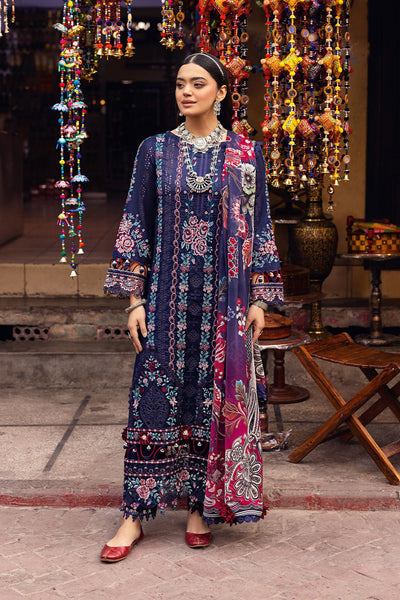 Ramsha | Andaaz Collection | Z-1101-Brand:Ramsha-Type:Ladies Clothes-Navy-Lawn-House of Maryam- Buy in UK, USA