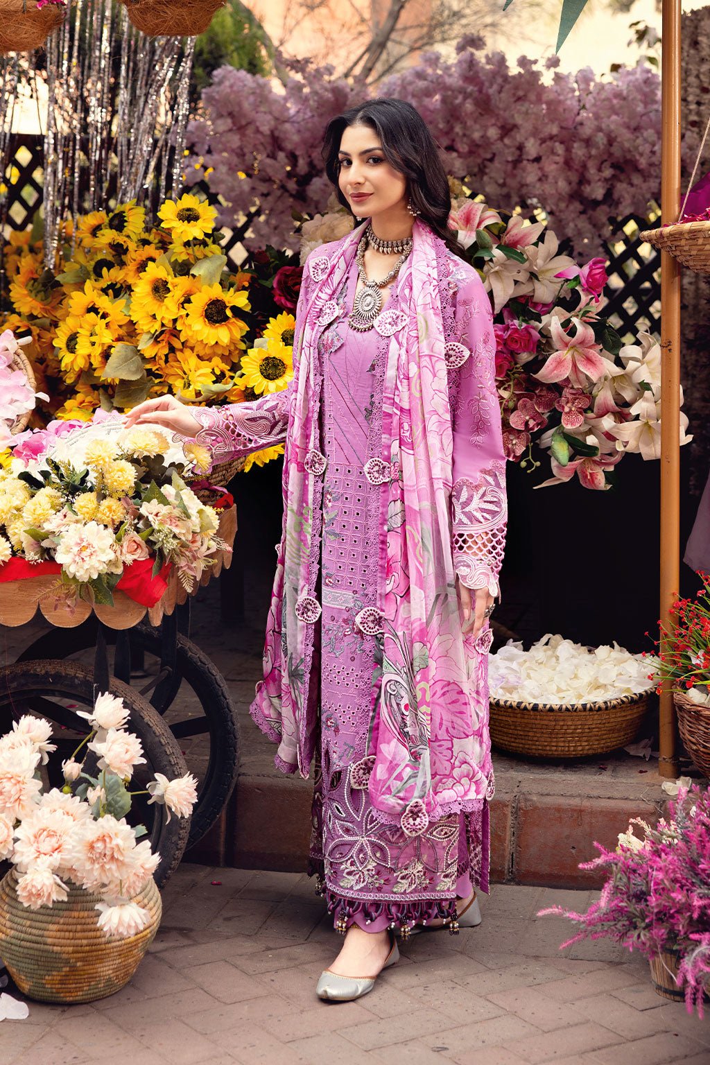 Ramsha | Andaaz Collection | Z-1102-Brand:Ramsha-Type:Ladies Clothes-Mauve Pink-Lawn-House of Maryam- Buy in UK, USA