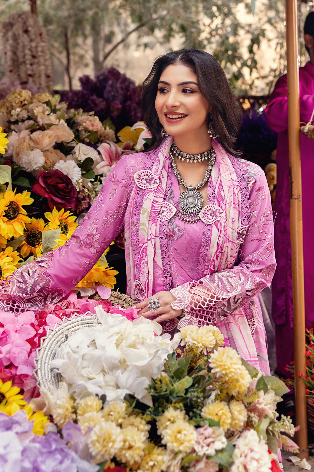 Ramsha | Andaaz Collection | Z-1102-Brand:Ramsha-Type:Ladies Clothes-Mauve Pink-Lawn-House of Maryam- Buy in UK, USA