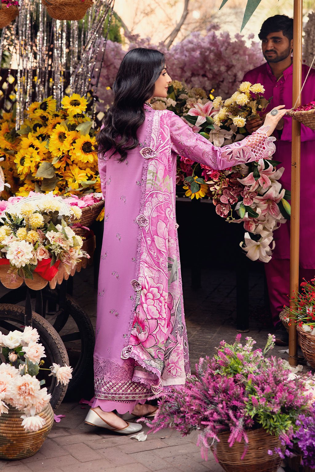 Ramsha | Andaaz Collection | Z-1102-Brand:Ramsha-Type:Ladies Clothes-Mauve Pink-Lawn-House of Maryam- Buy in UK, USA