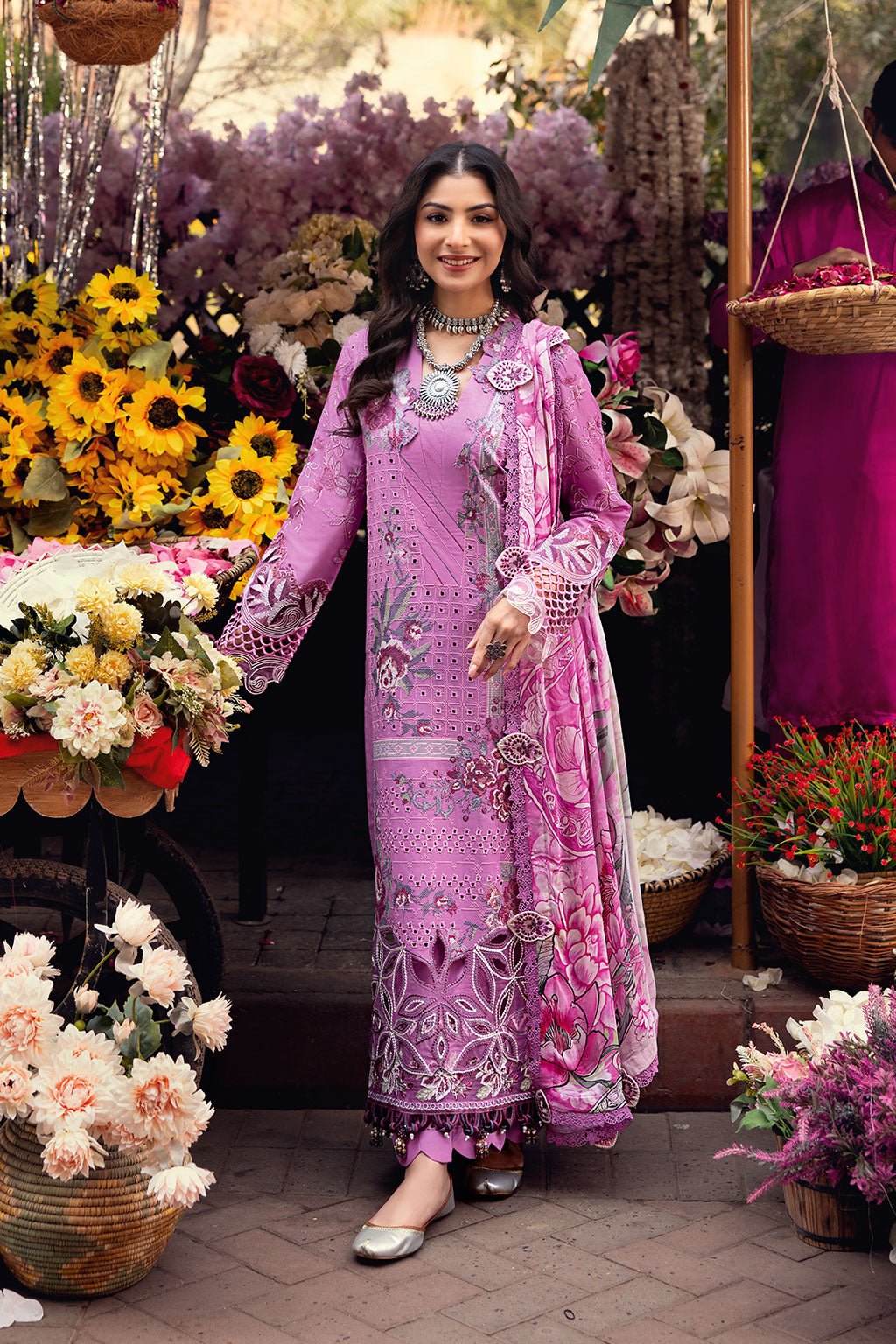 Ramsha | Andaaz Collection | Z-1102-Brand:Ramsha-Type:Ladies Clothes-Mauve Pink-Lawn-House of Maryam- Buy in UK, USA