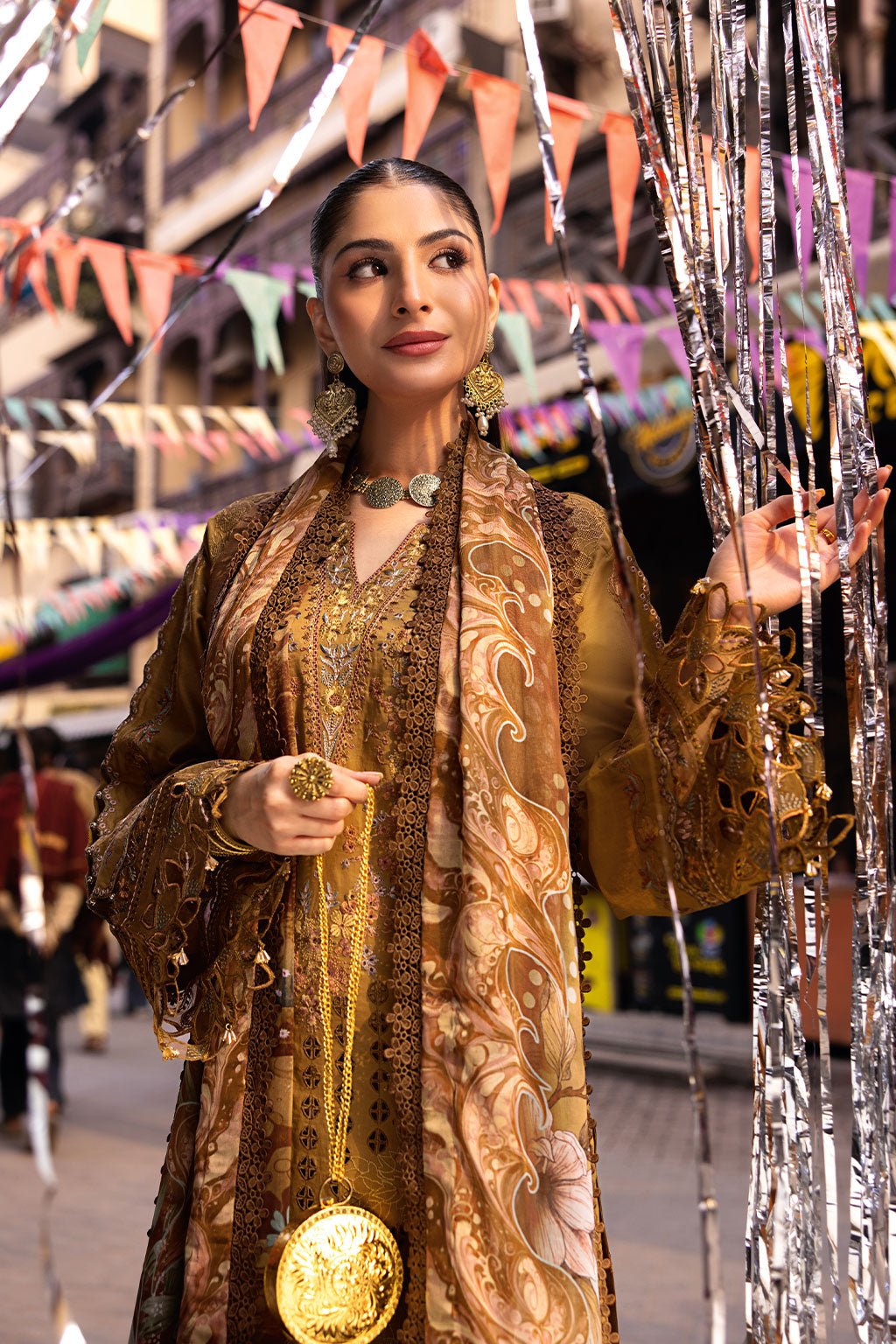 Ramsha | Andaaz Collection | Z-1103-Brand:Ramsha-Type:Ladies Clothes-Rose gold-Lawn-House of Maryam- Buy in UK, USA