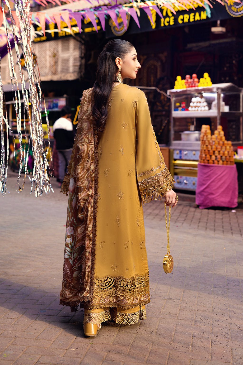 Ramsha | Andaaz Collection | Z-1103-Brand:Ramsha-Type:Ladies Clothes-Rose gold-Lawn-House of Maryam- Buy in UK, USA