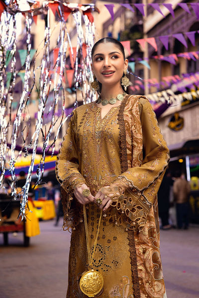 Ramsha | Andaaz Collection | Z-1103-Brand:Ramsha-Type:Ladies Clothes-Rose gold-Lawn-House of Maryam- Buy in UK, USA