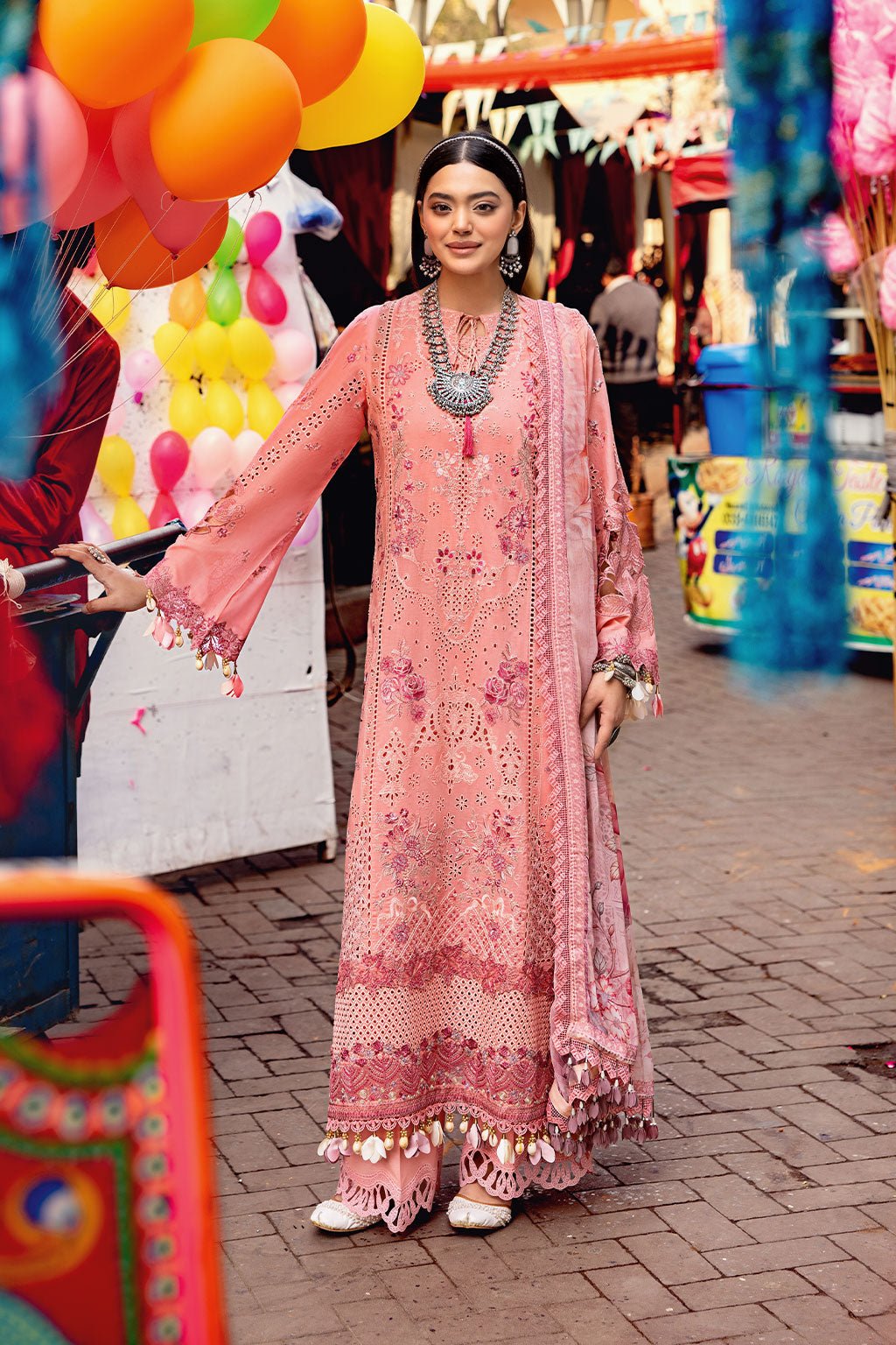 Ramsha | Andaaz Collection | Z-1108-Brand:Ramsha-Type:Ladies Clothes-Pink-Lawn-House of Maryam- Buy in UK, USA