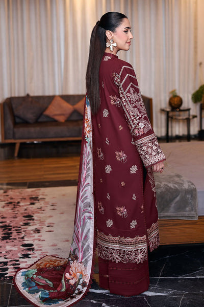 Ramsha | Andaaz Collection | Z-1406-Brand:Ramsha-Type:Ladies Clothes-Dark Maroon-Lawn-House of Maryam- Buy in UK, USA