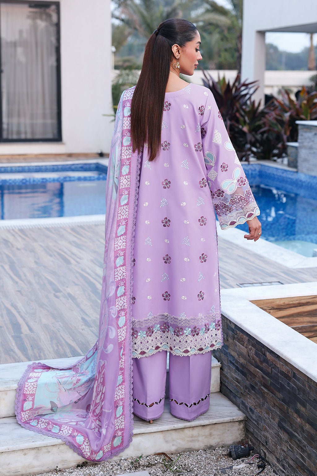 Ramsha | Andaaz Collection | Z-1407-Brand:Ramsha-Type:Ladies Clothes-Lavender-Lawn-House of Maryam- Buy in UK, USA