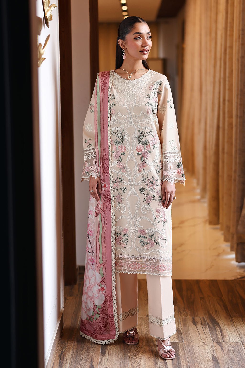 Ramsha | Andaaz Collection | Z-1409-Brand:Ramsha-Type:Ladies Clothes-Light Skin-Lawn-House of Maryam- Buy in UK, USA