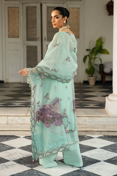 Ramsha | Dastak Luxury Chiffon Collection | Q-102-Brand:Ramsha-Type:Ladies Clothes-Ice Blue-Chiffon-House of Maryam- Buy in UK, USA