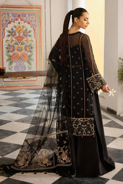 Ramsha | Dastak Luxury Chiffon Collection | Q-106-Brand:Ramsha-Type:Ladies Clothes-Black-Chiffon-House of Maryam- Buy in UK, USA