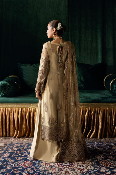 Ramsha | Dastak Luxury Chiffon Collection | Q-207-Brand:Ramsha-Type:Ladies Clothes-Gold-Chiffon-House of Maryam- Buy in UK, USA