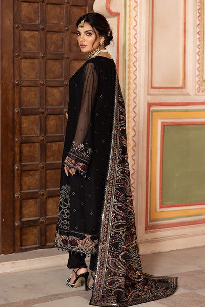 Ramsha | Dastan Formals | T-304-Brand:Ramsha-Type:Ladies Clothes-Black-Chiffon-House of Maryam- Buy in UK, USA