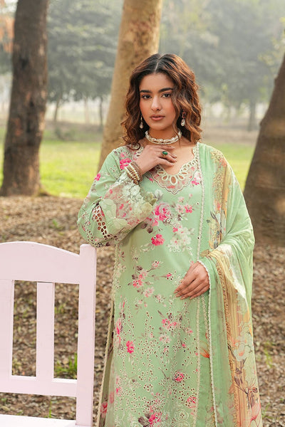 Ramsha | Dhanak Summers | DH-101-Brand:Ramsha-Type:Ladies Clothes-Pastel Mint-Lawn-House of Maryam- Buy in UK, USA