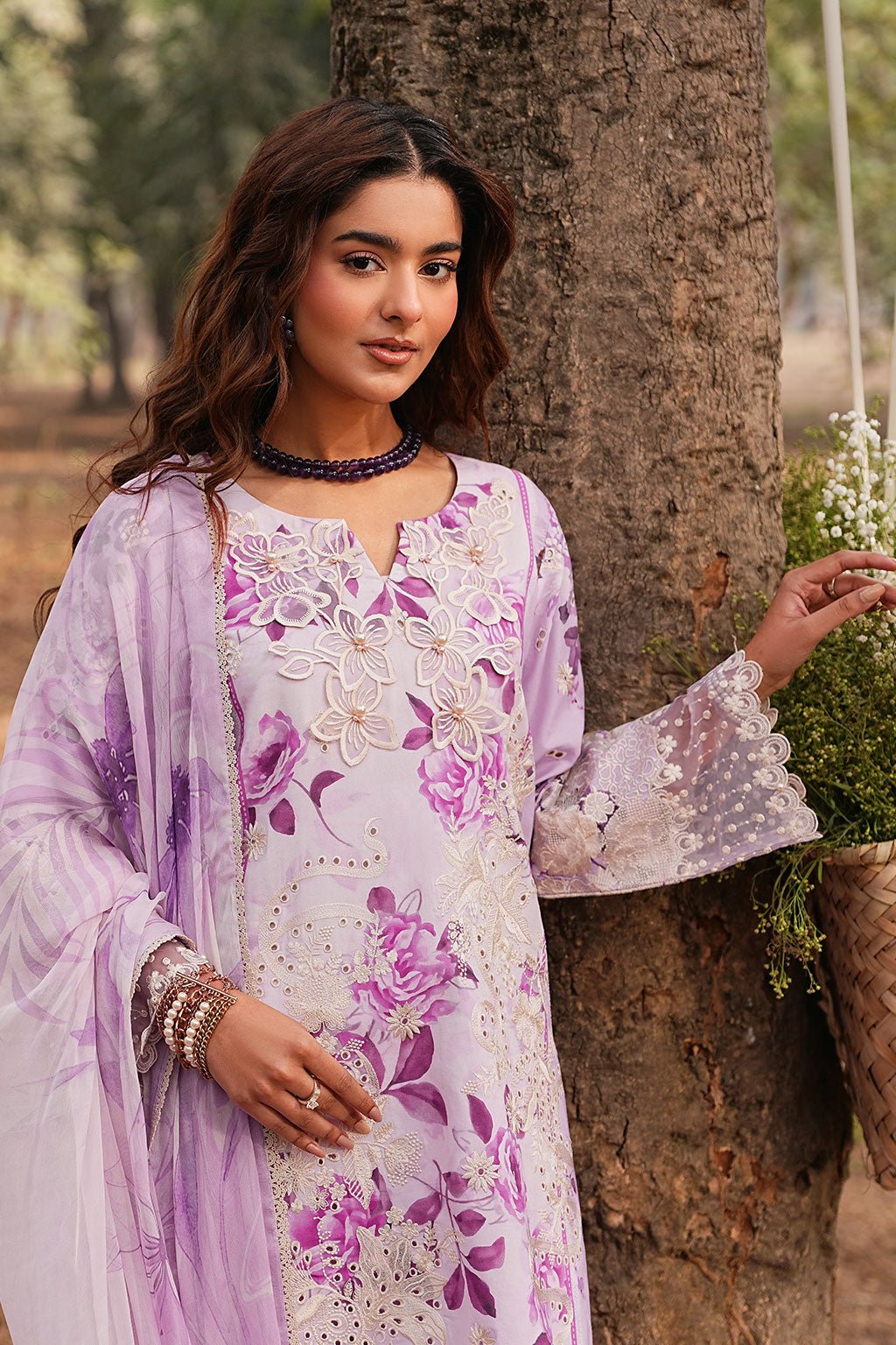 Ramsha | Dhanak Summers | DH-104-Brand:Ramsha-Type:Ladies Clothes-Lilac-Lawn-House of Maryam- Buy in UK, USA