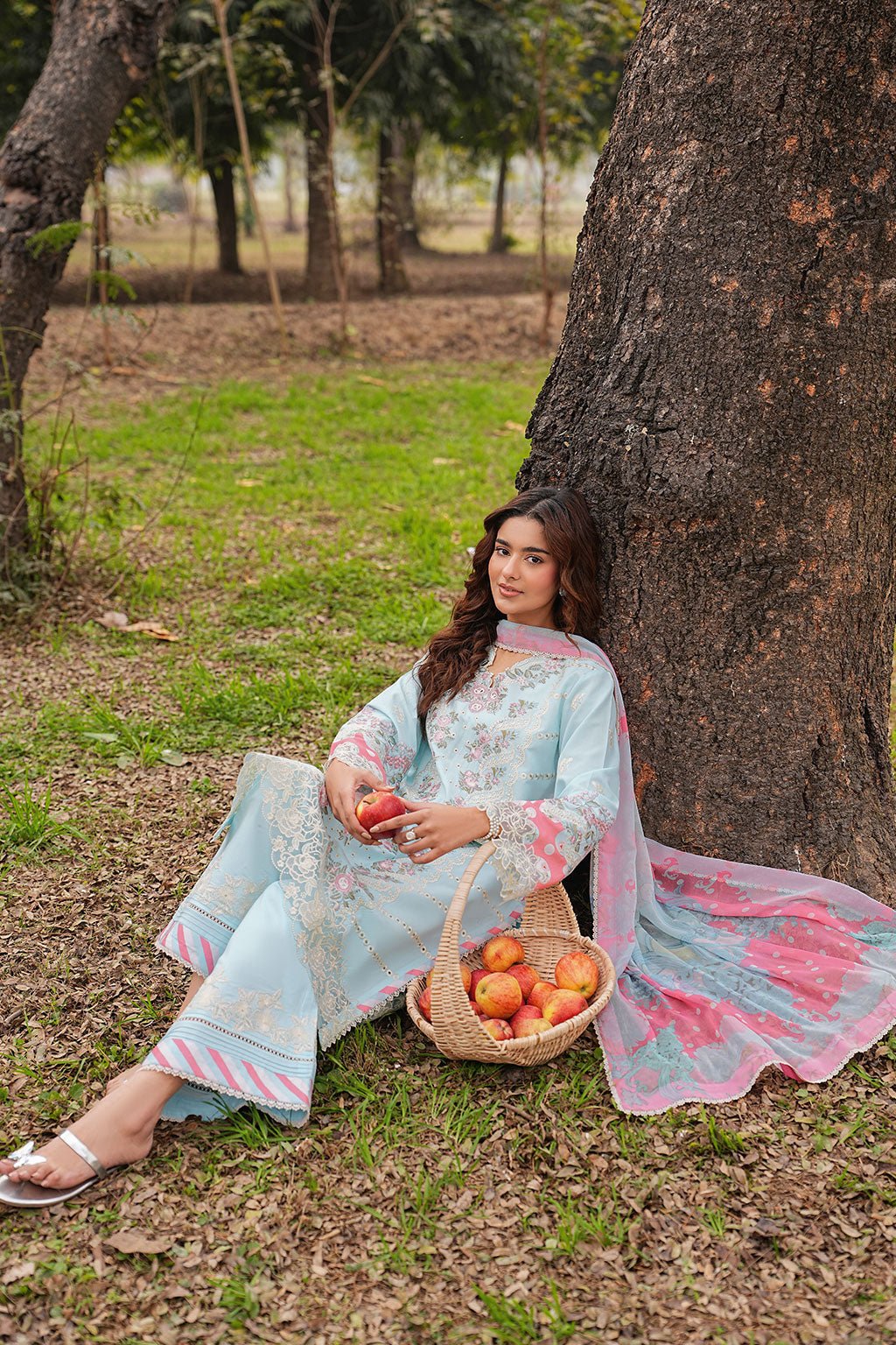 Ramsha | Dhanak Summers | DH-106-Brand:Ramsha-Type:Ladies Clothes-Sky Blue-Lawn-House of Maryam- Buy in UK, USA