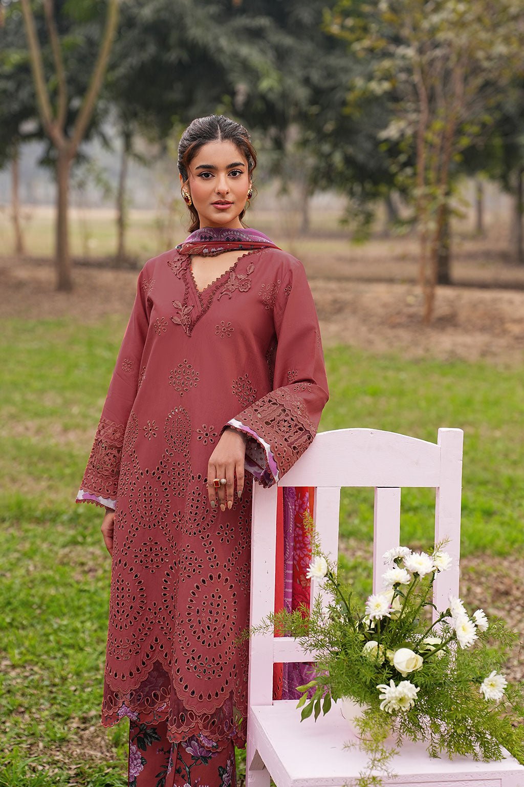 Ramsha | Dhanak Summers | DH-108-Brand:Ramsha-Type:Ladies Clothes-Maroon-Lawn-House of Maryam- Buy in UK, USA
