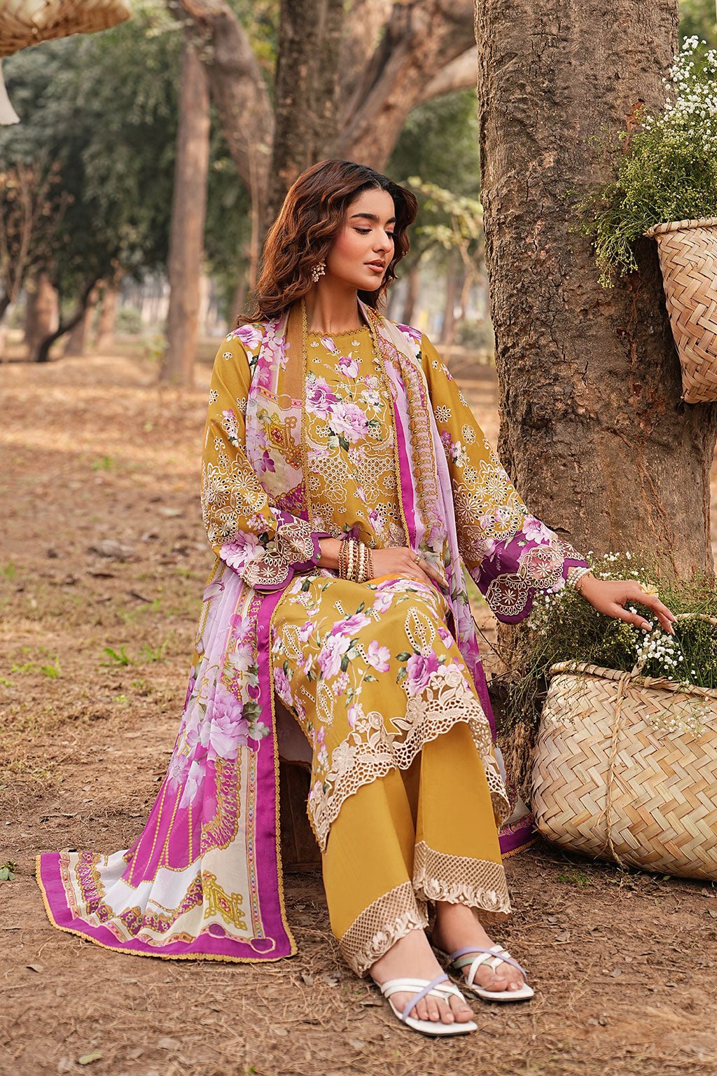 Ramsha | Dhanak Summers | DH-110-Brand:Ramsha-Type:Ladies Clothes-Gold-Lawn-House of Maryam- Buy in UK, USA