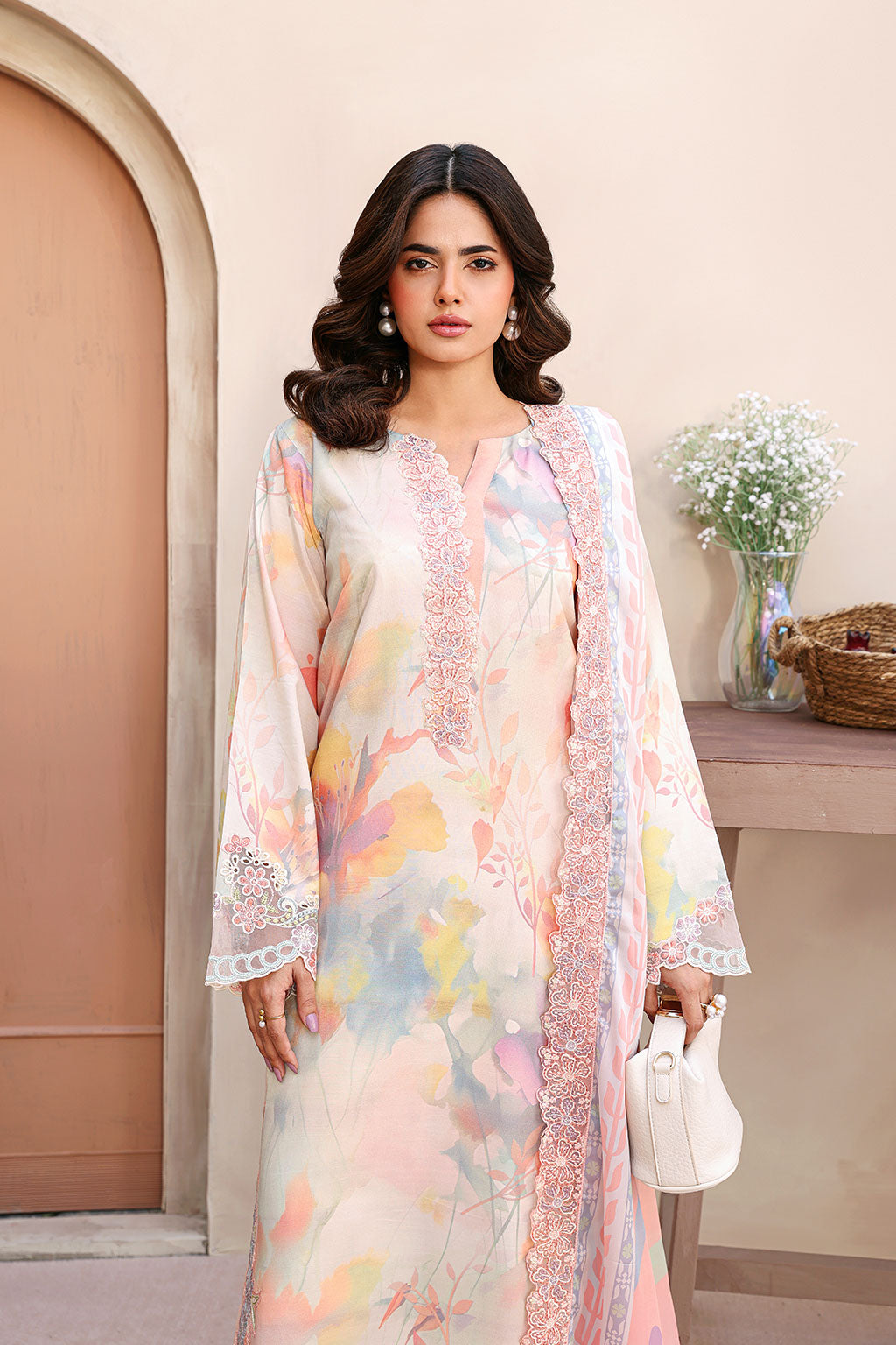 Ramsha | Naqsh Embroidered Rawsilk | RS-01, image 4