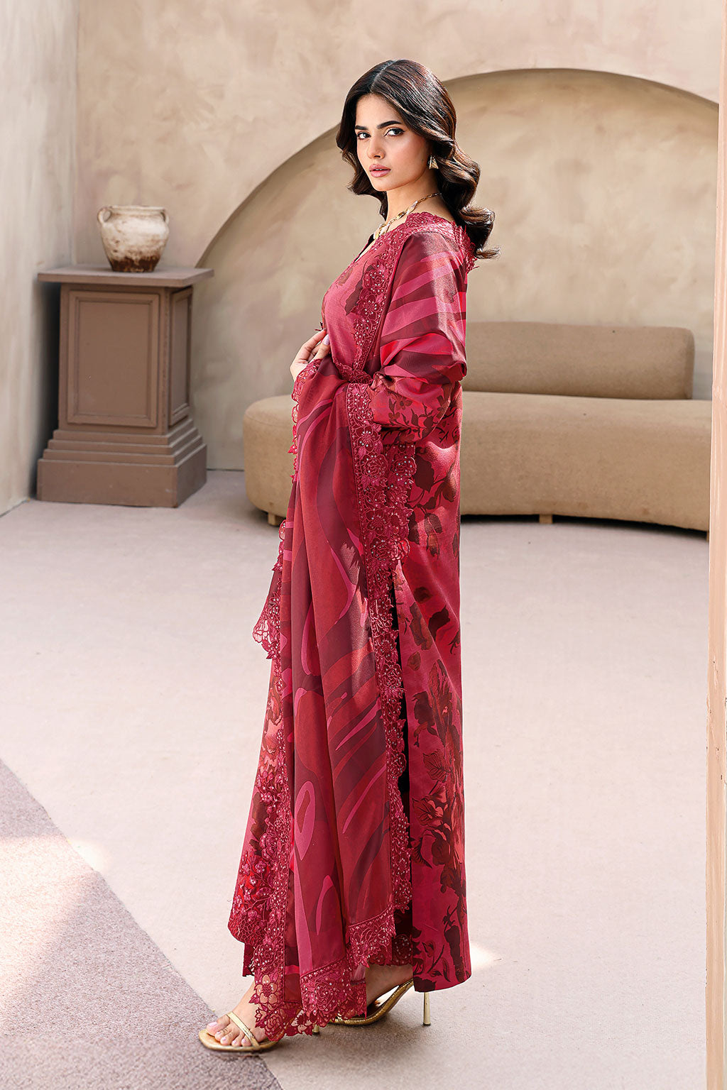Ramsha | Naqsh Embroidered Rawsilk | RS-04, image 4