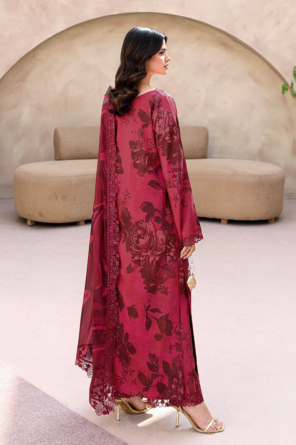 Ramsha | Naqsh Embroidered Rawsilk | RS-04, image 2
