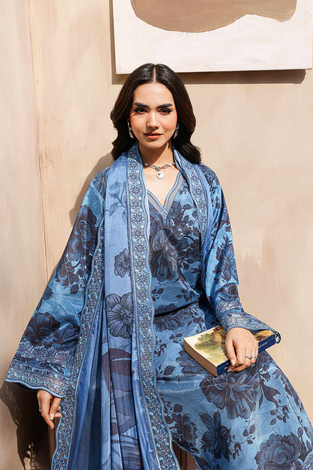 Ramsha | Naqsh Embroidered Rawsilk | RS-05, image 4