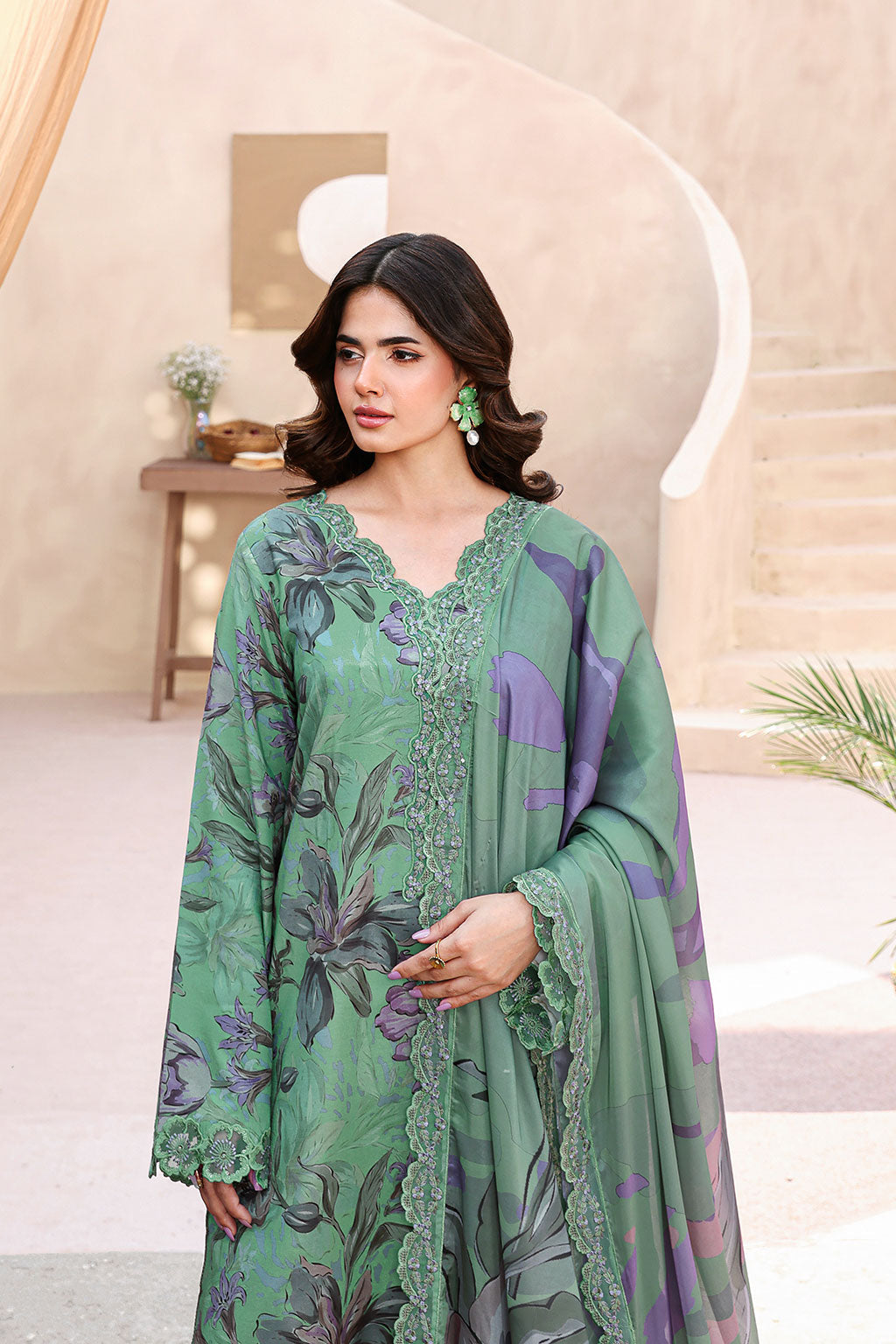 Ramsha | Naqsh Embroidered Rawsilk | RS-07, image 3