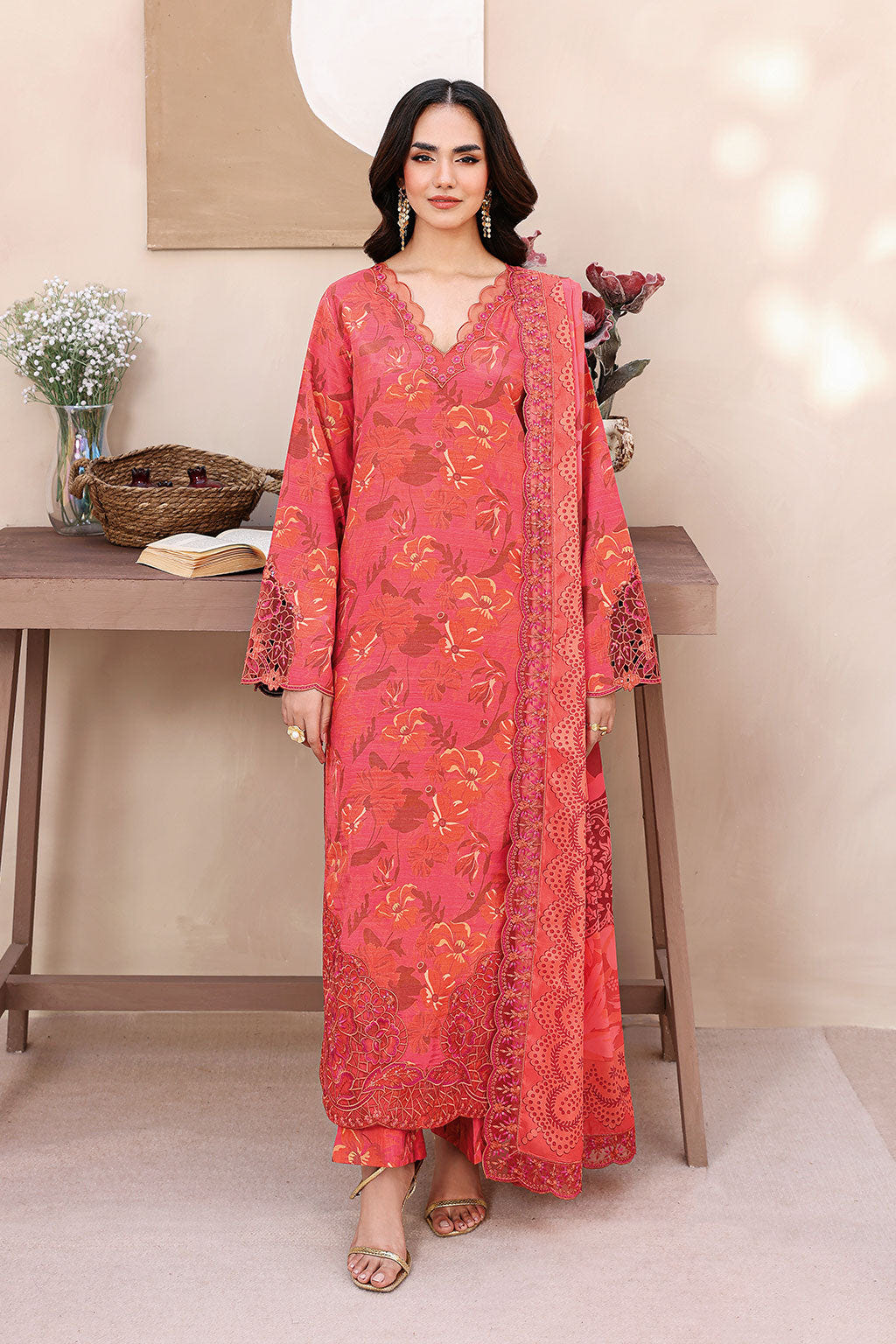 Ramsha | Naqsh Embroidered Rawsilk | RS-06