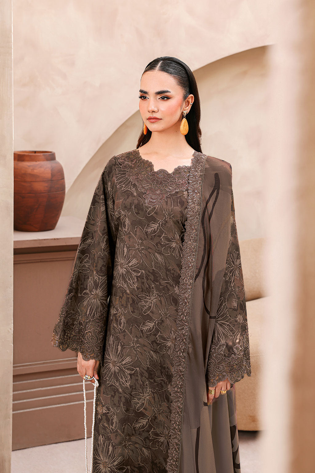 Ramsha | Naqsh Embroidered Rawsilk | RS-08, image 4