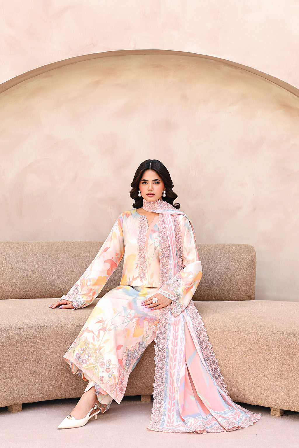 Ramsha | Naqsh Embroidered Rawsilk | RS-01, image 5