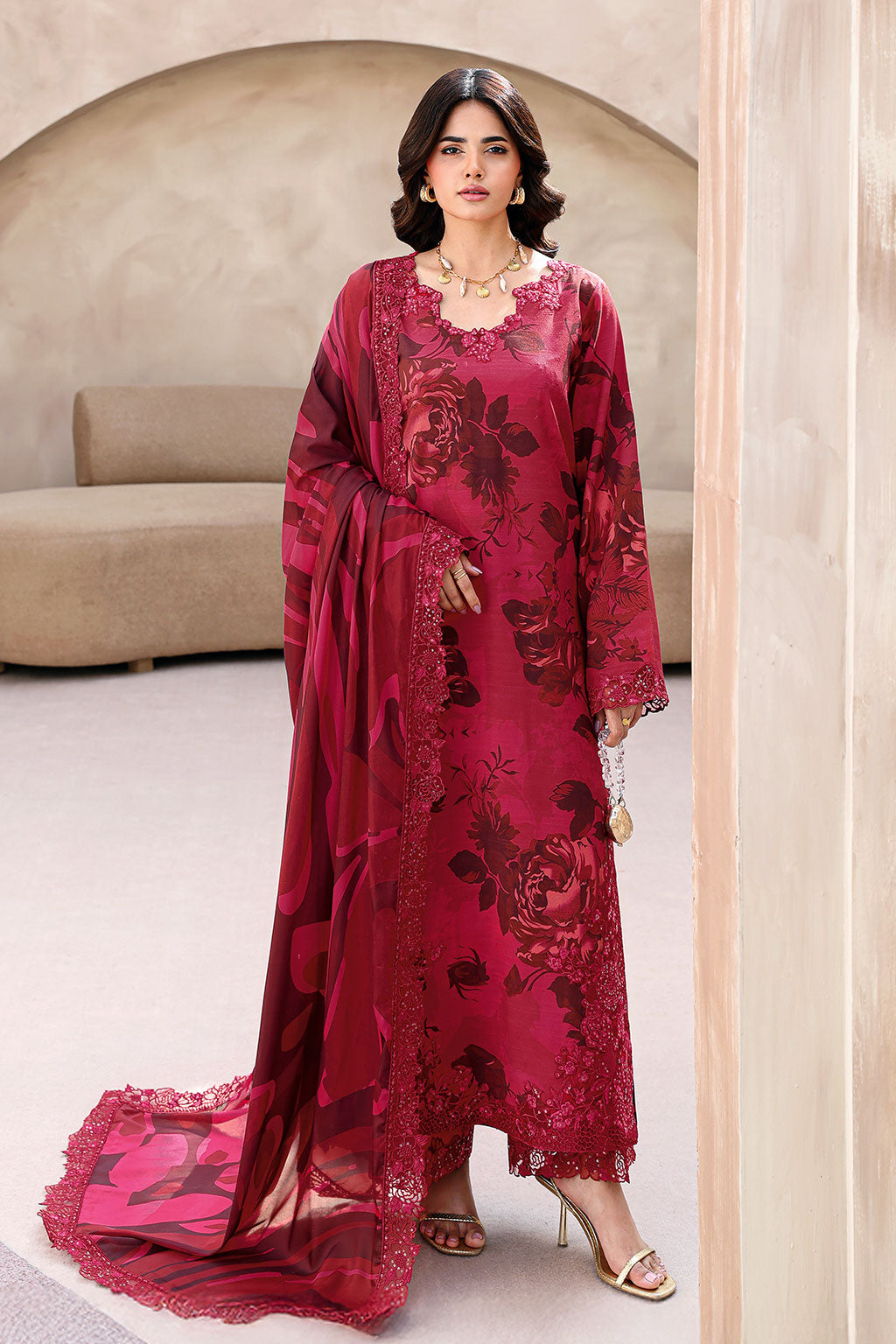 Ramsha | Naqsh Embroidered Rawsilk | RS-04
