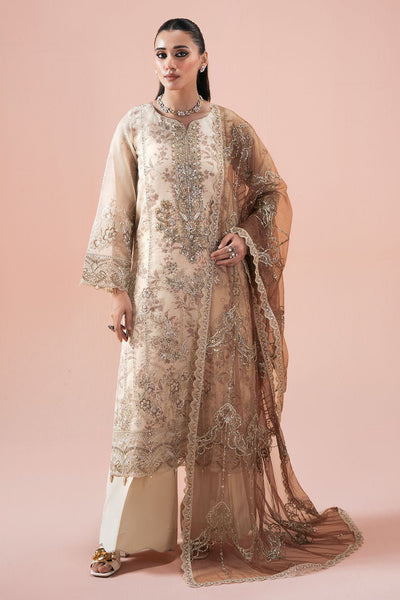Ramsha | Rangeen Collection | PS-102-Brand:Ramsha-Type:Ladies Clothes-Ivory-Organza-House of Maryam- Buy in UK, USA