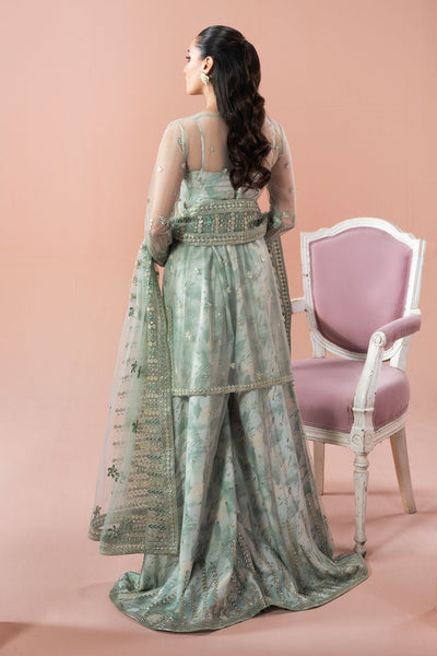 Ramsha | Rangeen Collection | PS-103-Brand:Ramsha-Type:Ladies Clothes-Sage Green-Net-House of Maryam- Buy in UK, USA