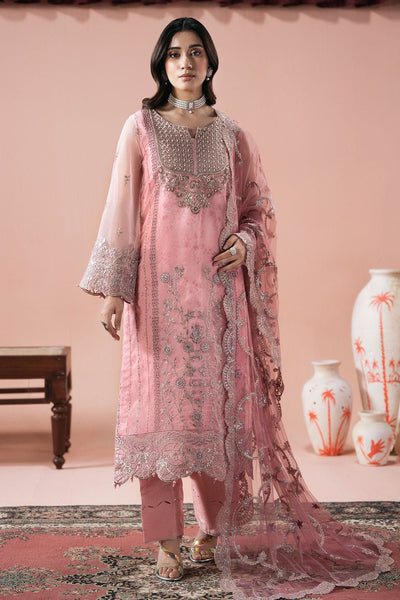 Ramsha | Rangeen Collection | PS-104-Brand:Ramsha-Type:Ladies Clothes-Pink-Organza-House of Maryam- Buy in UK, USA