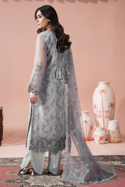 Ramsha | Rangeen Collection | PS-106-Brand:Ramsha-Type:Ladies Clothes-Gray-Organza-House of Maryam- Buy in UK, USA