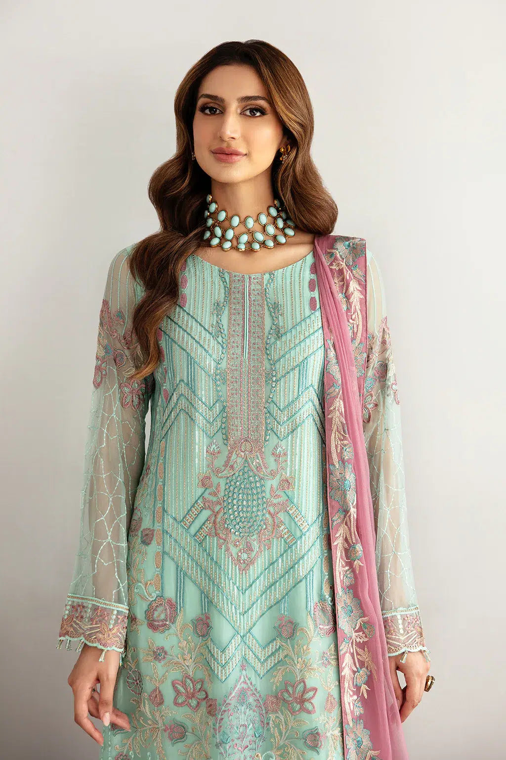 Ramsha | Rangoon Chiffon Collection | D-1107 by Designer Ramsha - House of Maryam - Pakistani Designer Ethnic Wear in {{ shop.shopifyCountryName }}